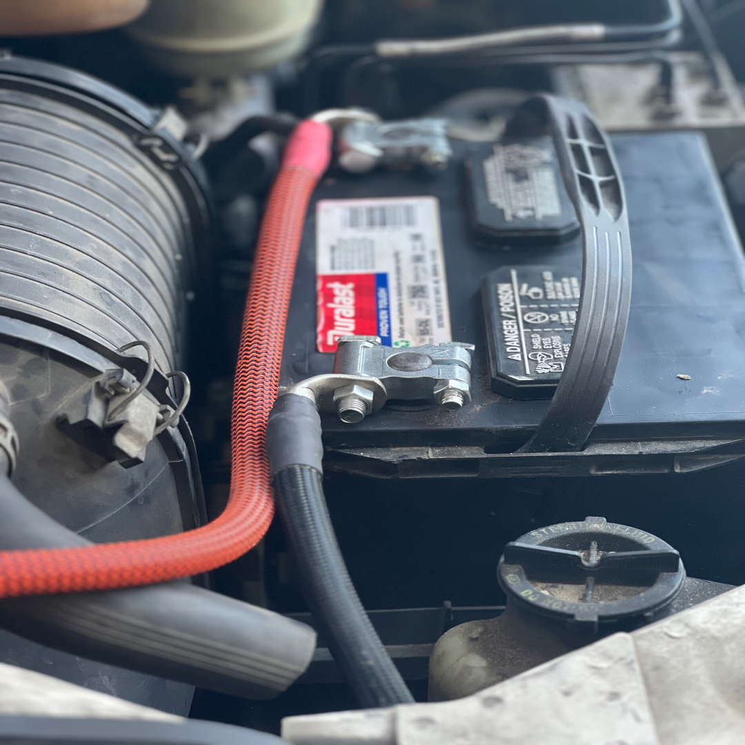 Automotive battery outlet cable