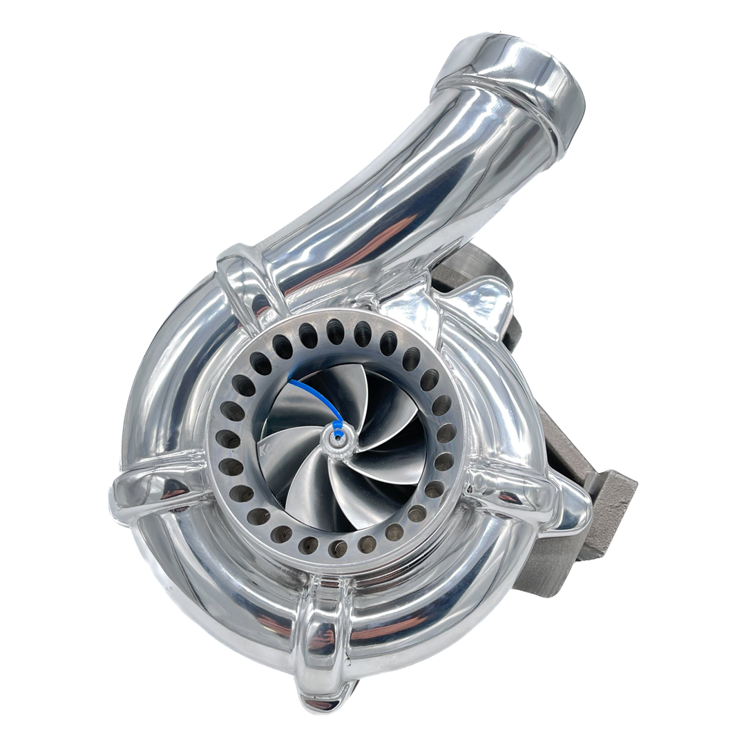 Polished KC Fusion Low Pressure Stage 1 Turbo for 6.4 Powerstroke 2008-2010 302069