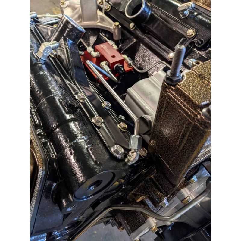 CNC Fabrication 4-Line Feed Valley Mount Fuel Line Kit - 7.3 Powerstroke (E99)