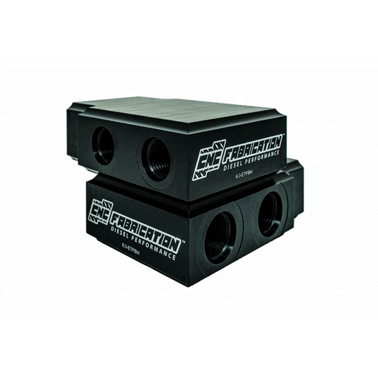 CNC Fabrication In-line Transmission Filter By-pass Manifold - 6.0 Powerstroke (2003-2007)