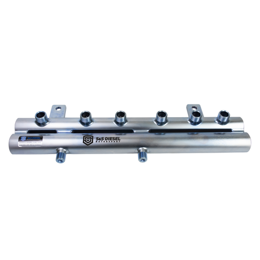 S&S Diesel Double Barrel Fuel Rail - 6.7 Cummins