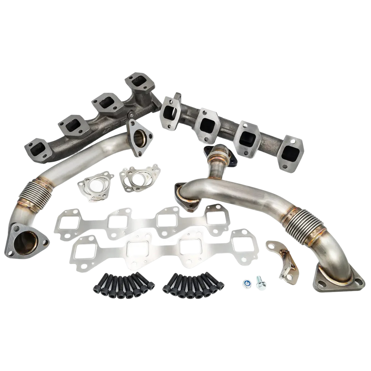 PPE High Flow Exhaust Manifold and Up Pipe Kit - 6.6 Duramax (2006-2007)