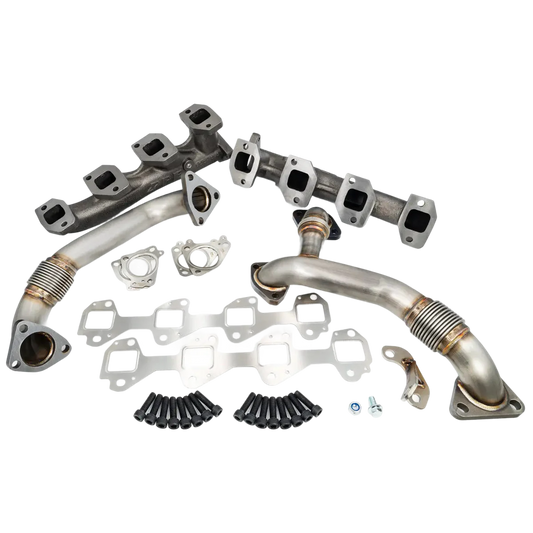 PPE High Flow Exhaust Manifold and Up Pipe Kit - 6.6 Duramax (2006-2007)