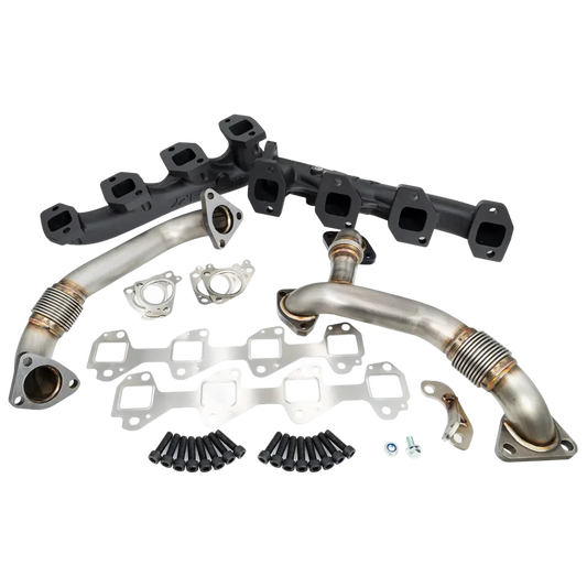 PPE High Flow Exhaust Manifold and Up Pipe Kit - 6.6 Duramax (2006-2007)