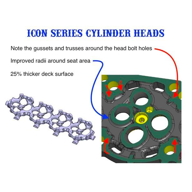 KDD ICON Series 6.0 Aluminum Heads - 6.0 Powerstroke (2003-2007)