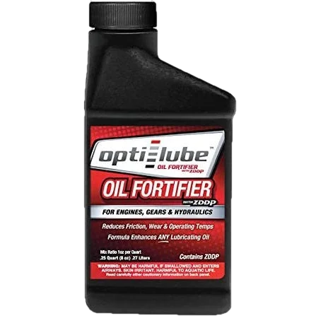 Opti-Lube Oil Fortifier with ZDDP (Zinc): 1 Gallon with Accessories (1 Plastic Hand Pump, 1 Empty 16oz Bottle, 1 Empty 8oz Bottle), Treats up to 128 Quarts of Oil