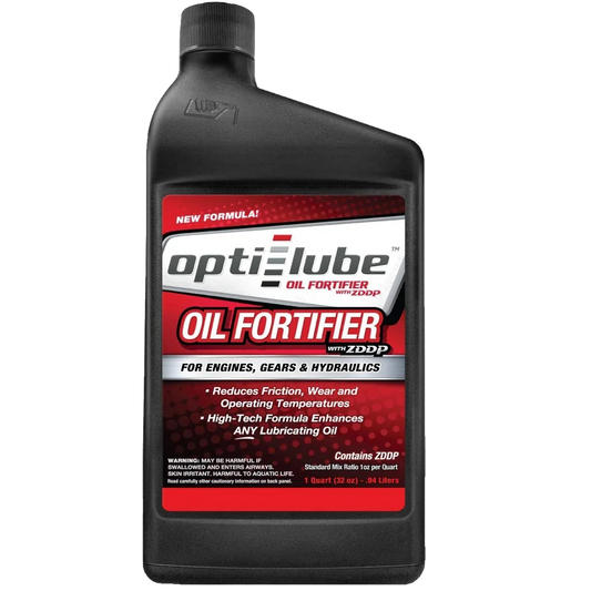 Opti-Lube Oil Fortifier with ZDDP (Zinc): 1 Quart (32oz), Treats up to 32 Quarts of Oil