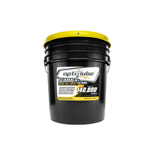 Opti-Lube Summer Lube +Cetane Diesel Fuel Additive: 5 Gallon Pail Without Accessories, Treats up to 12,800 Gallons