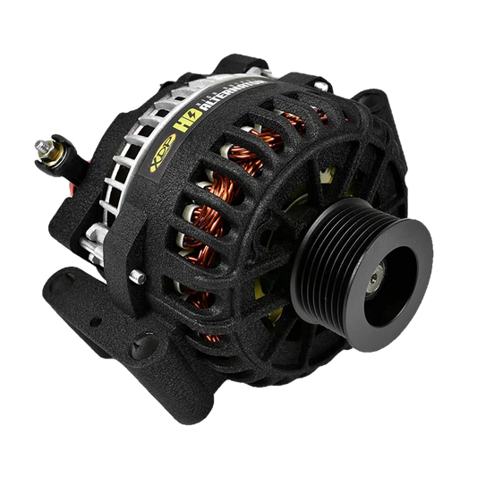 XDP Wrinkle Black HD High Output Alternator - 7.3 Powerstroke (1999-2003)