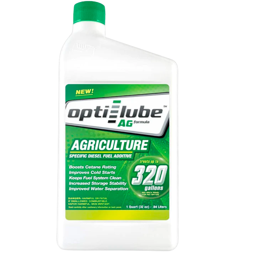 Opti-Lube Ag Agriculture Formula Diesel Fuel Additive: 1 Quart (32oz), Treats 320 Gallons