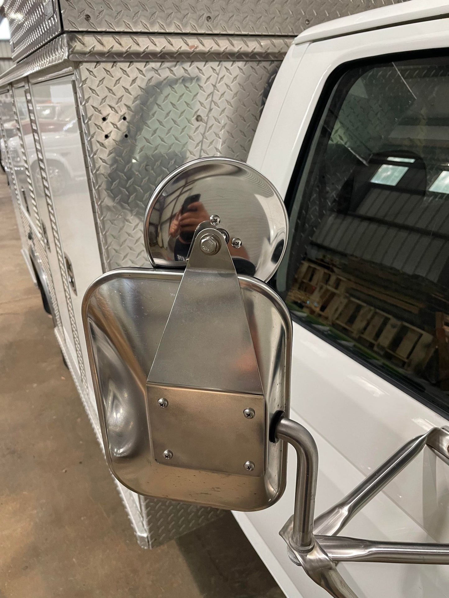 Spot Mirror Bracket - Factory 4 post mirror - 7.3 Powerstroke (1980-1997)