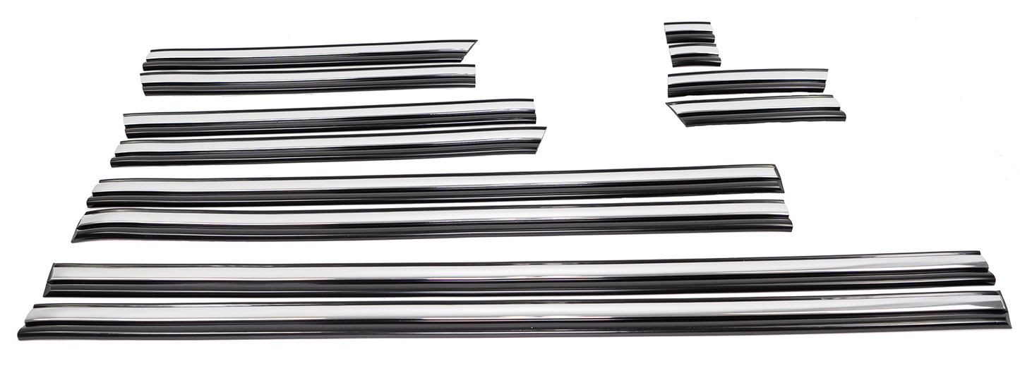 Chrome Body Molding Set - Black - 7.3 Powerstroke (1992-1997)