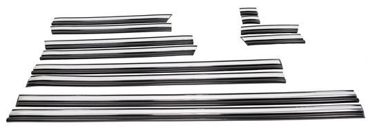 Chrome Body Molding Set - Black - 7.3 Powerstroke (1992-1997)