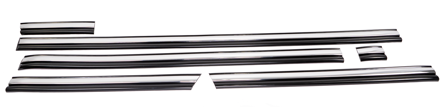 Chrome Body Molding Set - Black - 7.3 Powerstroke (1992-1997)