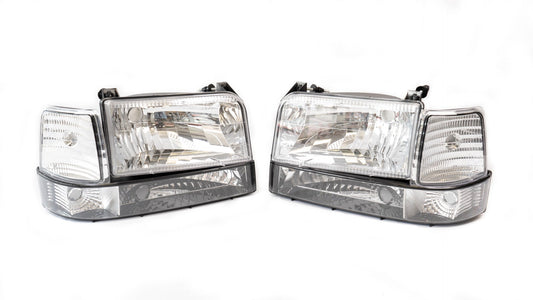 Complete Performance Six Piece Clear Headlight Kit - 7.3 Powerstroke (1992-1997)