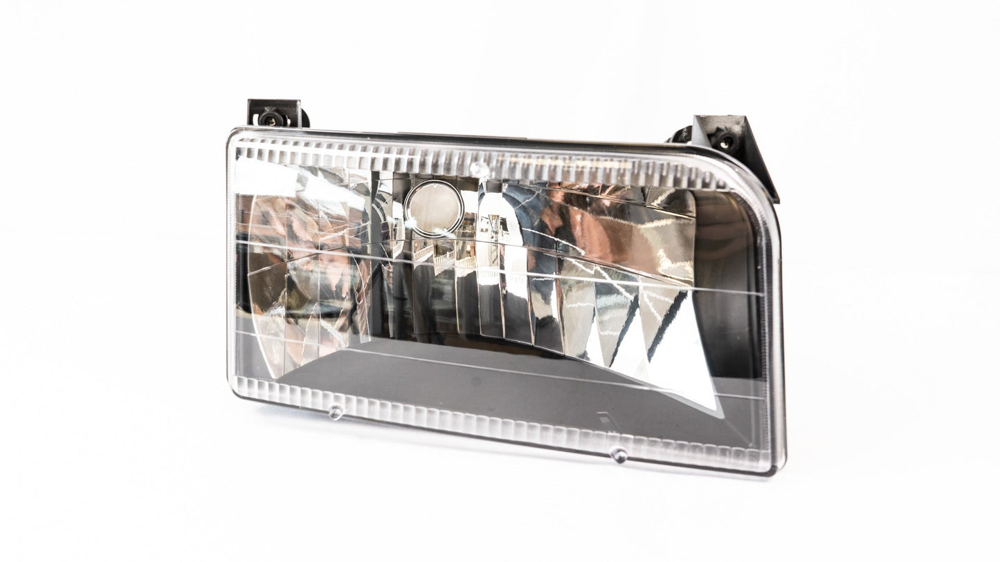 Complete Performance Six Piece Clear Black Headlight Kit - 7.3 Powerstroke (1992-1997)