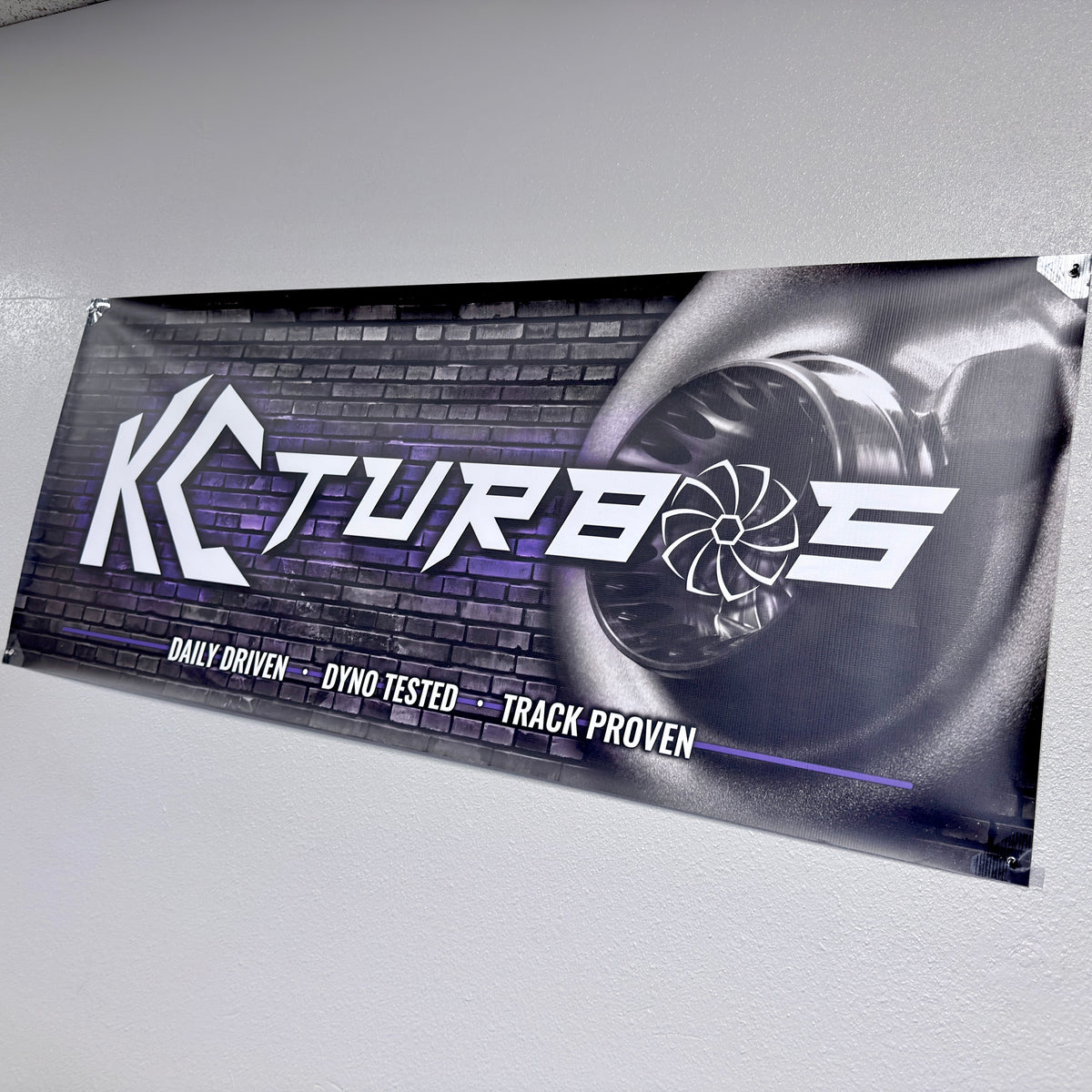 KC Turbos 4' x 2' Garage Series Banner
