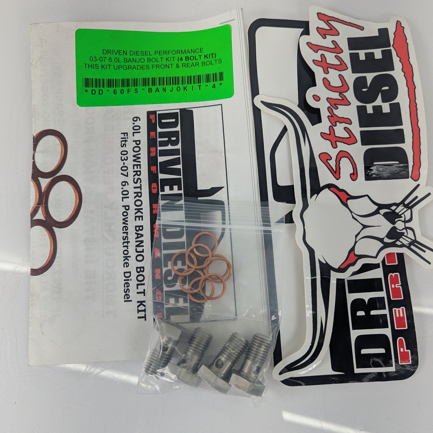 Driven Diesel High Flow Banjo Bolt Kit - 6.0 Powerstroke (2003-2007)