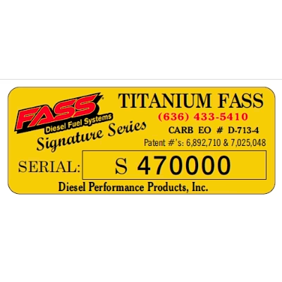 FASS TS C13 140G Titanium Signature Series 140GPH - 6.6 Duramax (2001-2010)