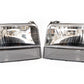 Complete Performance Six Piece Clear Black Headlight Kit - 7.3 Powerstroke (1992-1997)