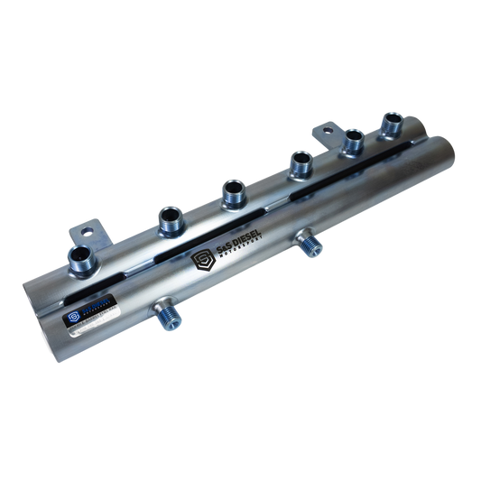 S&S Diesel Double Barrel Fuel Rail - 6.7 Cummins