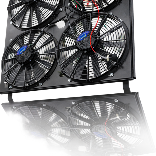 Blessed Performance Direct-Fit Quad Electric Fan Kit - 6.0 Powerstroke (2003-2007)