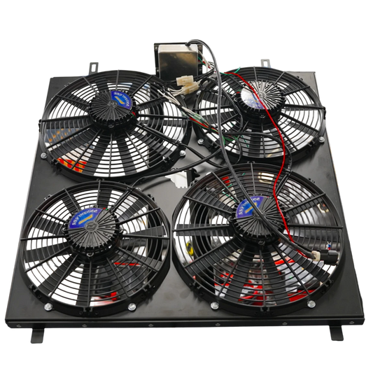 Blessed Performance Direct-Fit Quad Electric Fan Kit - 6.0 Powerstroke (2003-2007)