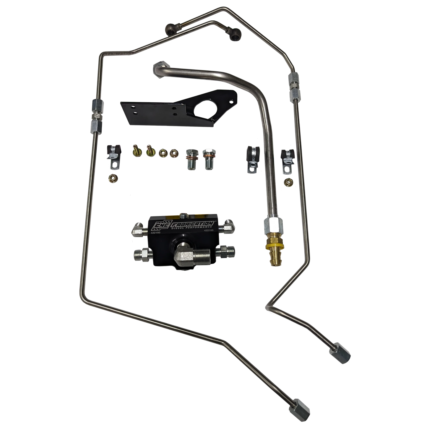 CNC Fab 4-Line Feed Fuel Line Kit - 6.0 Powerstroke (2003-2007)