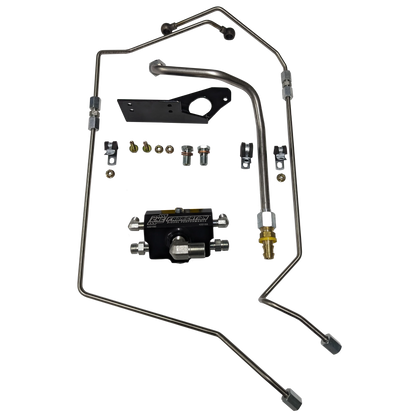 CNC Fab 4-Line Feed Fuel Line Kit - 6.0 Powerstroke (2003-2007)