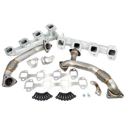 PPE High Flow Exhaust Manifold and Up Pipe Kit - 6.6 Duramax (2006-2007)