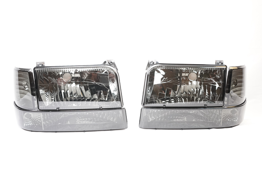 Complete Performance Six Piece Smoked Headlight Kit - 7.3 Powerstroke (1992-1997)