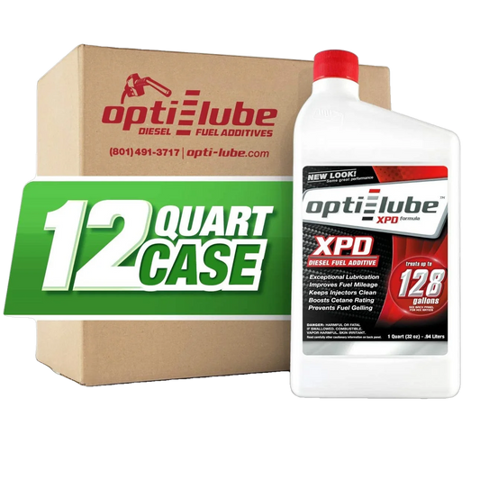 Opti-Lube XPD All-In-One Diesel Fuel Additive: Case of 12 Quarts, 1 Quart Treats up to 128 Gallons