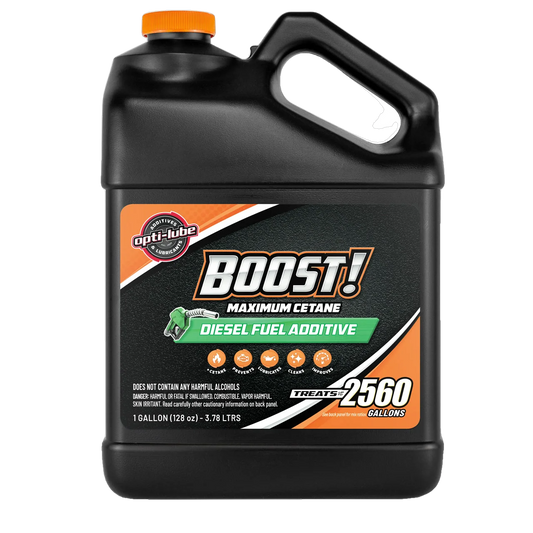 Opti-Lube Boost! Maximum Cetane Diesel Fuel Additive: 1 Gallon Without Accessories, Treats up to 2,560 Gallons