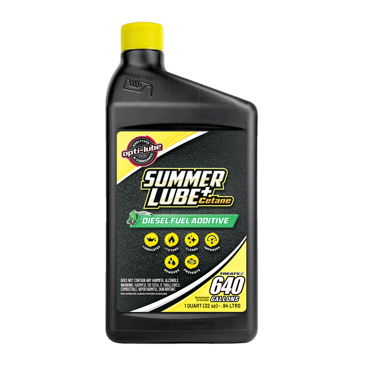 Opti-Lube Summer Lube +Cetane Diesel Fuel Additive: 1 Quart, Treats up to 640 Gallons