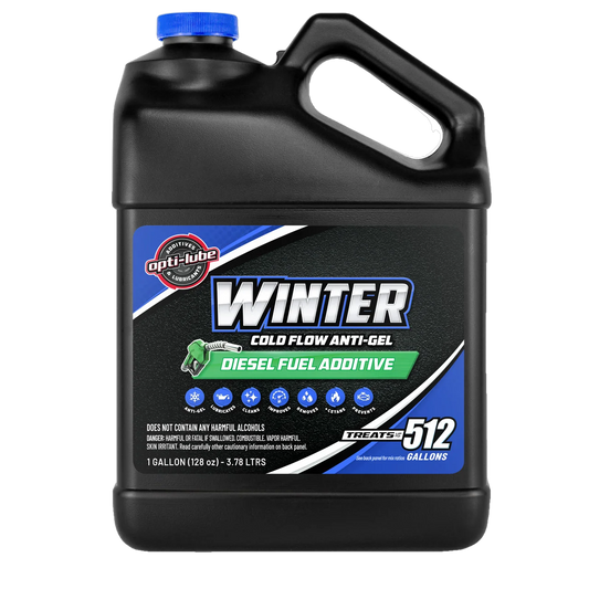 Opti-Lube Winter Anti-Gel Diesel Fuel Additive: 1 Gallon Without Accessories, Treats up to 512 Gallons