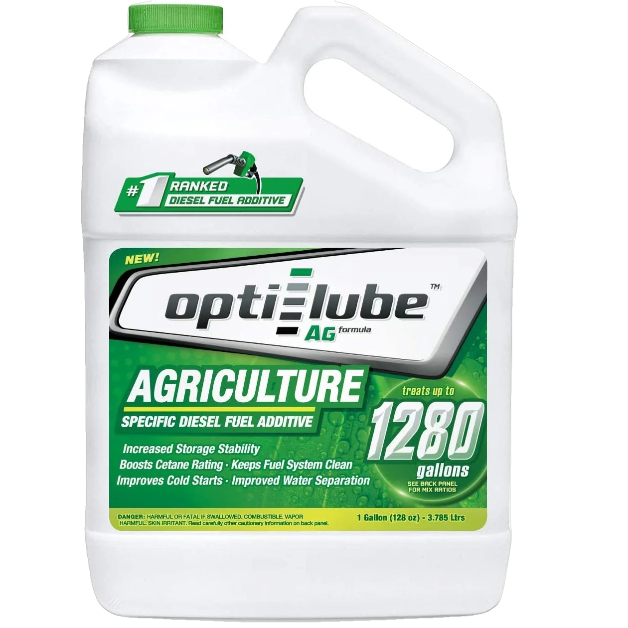 Opti-Lube Ag Agriculture Formula Diesel Fuel Additive: 1 Gallon, Treats 1280 Gallons