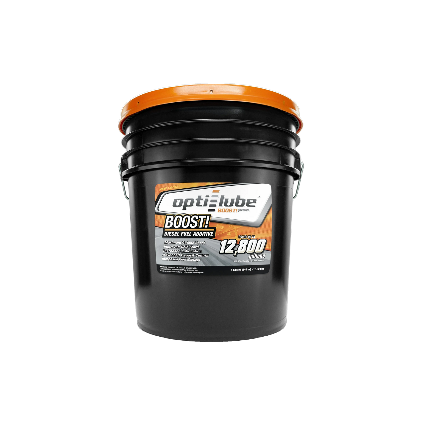Opti-Lube Boost! Maximum Cetane Formula Diesel Fuel Additive: 5 Gallon Pail without Accessories, Treats up to 12,800 Gallons