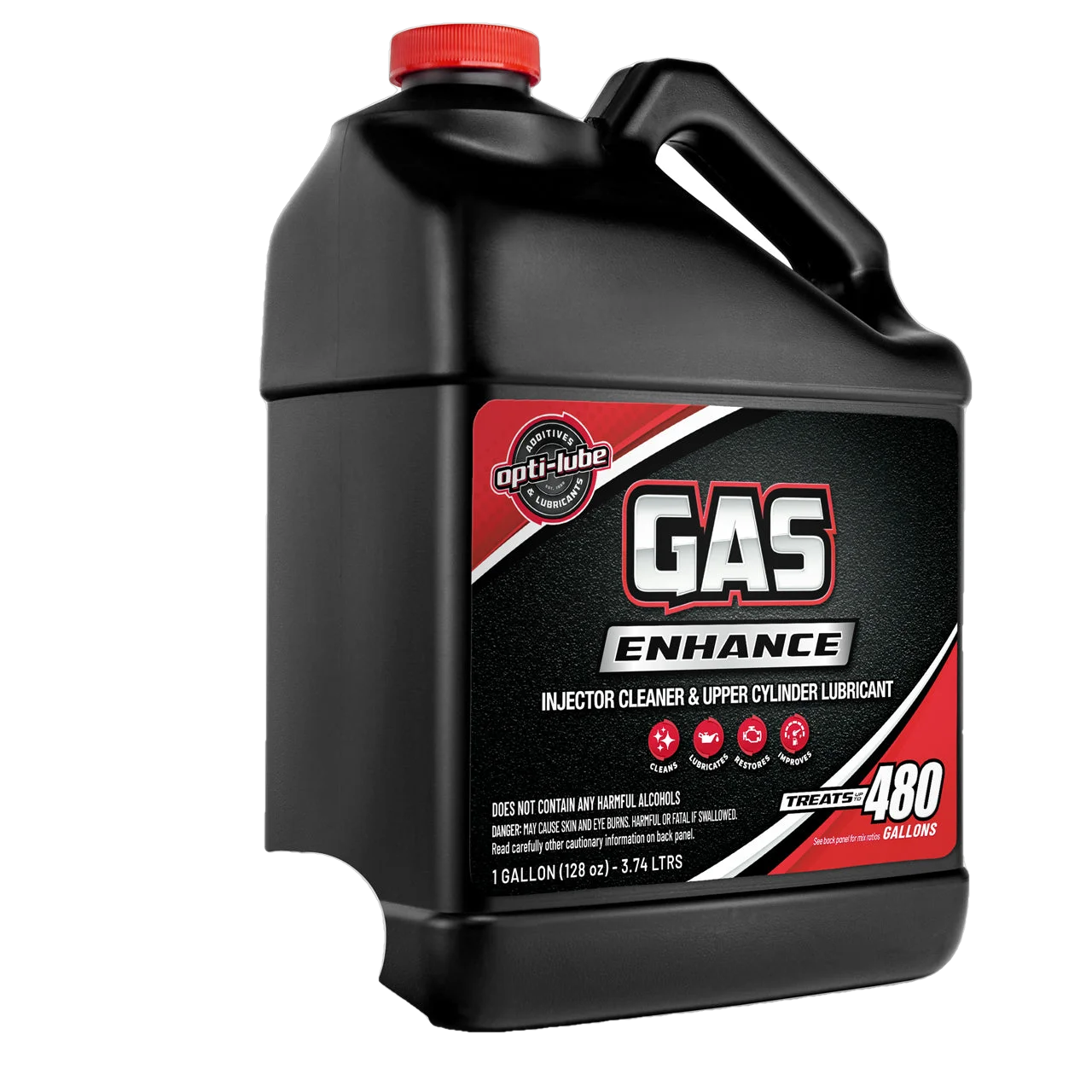 Opti-Lube Gas Enhance Fuel Additive: 1 Gallon with Spigot, Treats Up To 480 Gallons of Gasoline