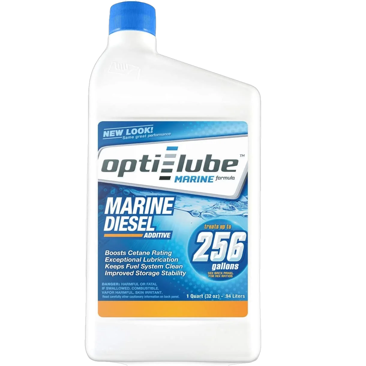 Opti-Lube Marine Diesel Fuel Additive: 1 Quart, Treats up to 256 Gallons