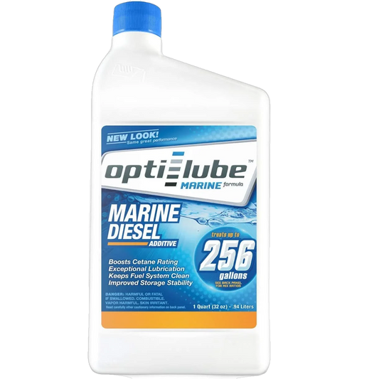 Opti-Lube Marine Diesel Fuel Additive: 1 Quart, Treats up to 256 Gallons