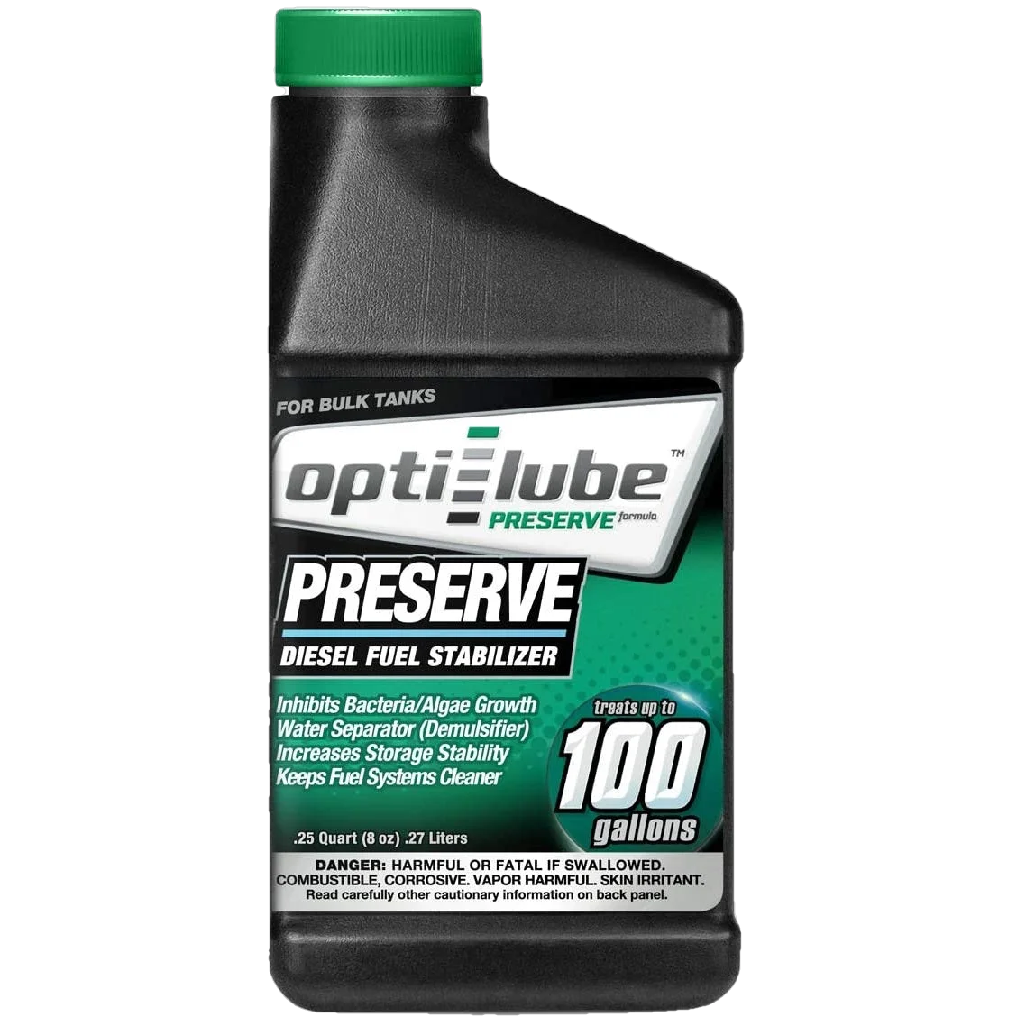 Opti-Lube Preserve Bulk Fuel Storage Stabilizer/Conditioner for Diesel Fuel: 8oz Bottle, Treats up to 100 Gallons
