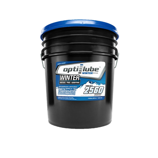 Opti-Lube Winter Anti-gel Diesel Fuel Additive: 5 Gallon Pail Without Accessories, Treats up to 2,560 Gallons of Diesel Fuel